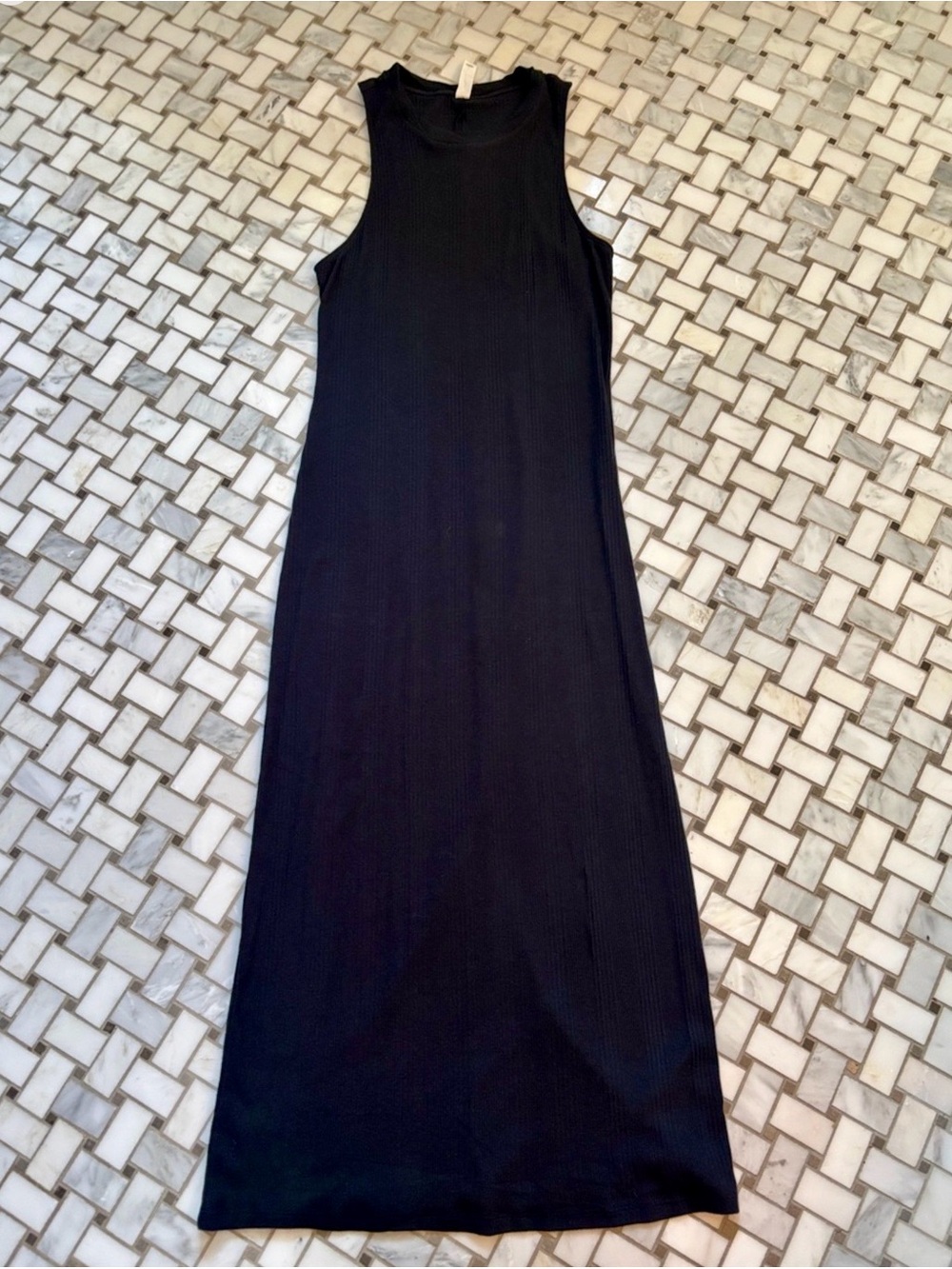 NWT Anthropologie Daily Practice Black Ribbed Dress